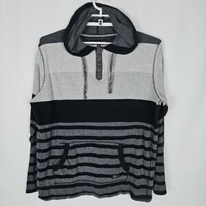 Truth Substance Shirt Men's Hooded Henley Long Sleeve, Size: XL